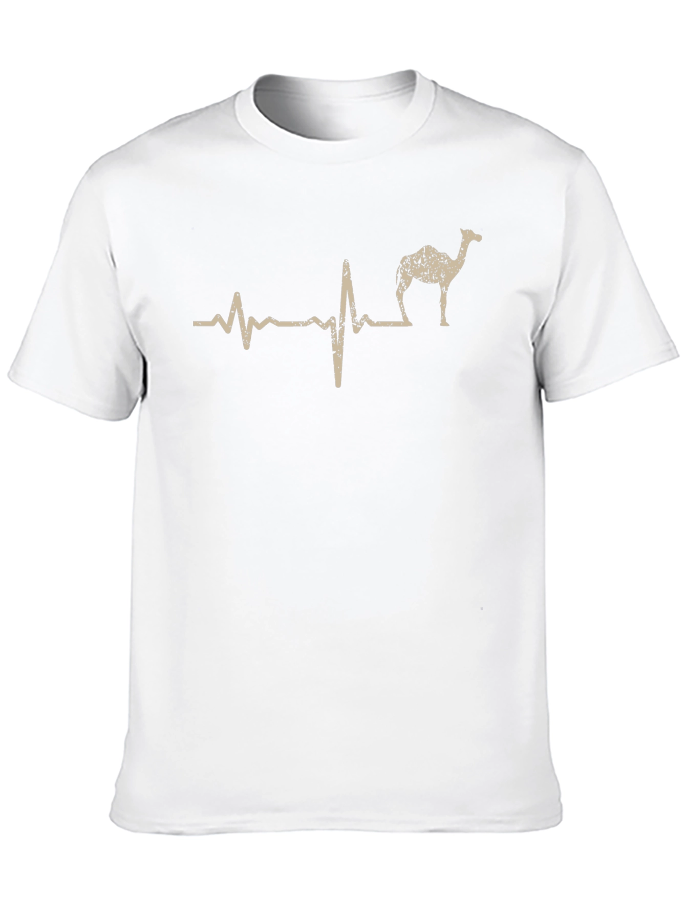 Camel Heartbeat T-Shirt - Humorous Desert Animal Tee