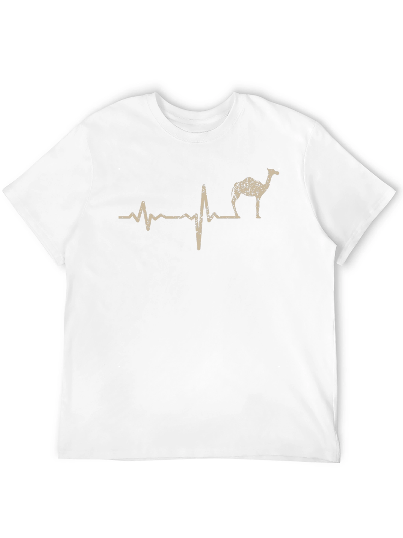 Camel Heartbeat T-Shirt - Humorous Desert Animal Tee