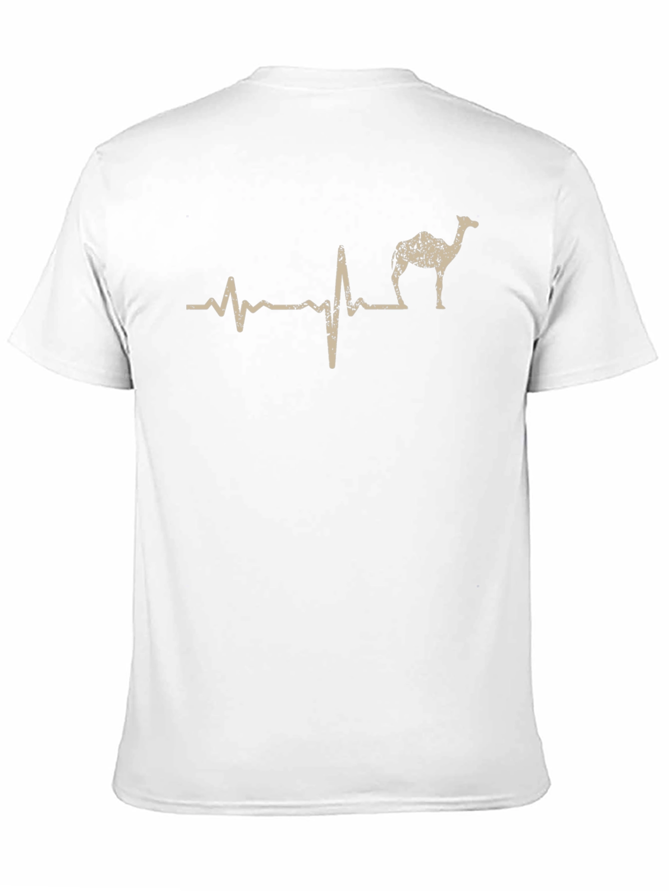 Camel Heartbeat T-Shirt - Humorous Desert Animal Tee