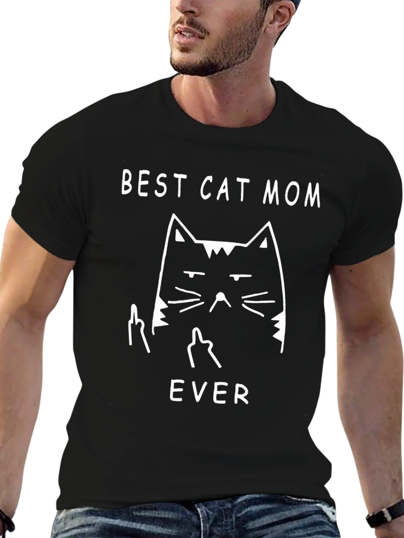 Best Cat Mom Ever Graphic Tee - Unisex