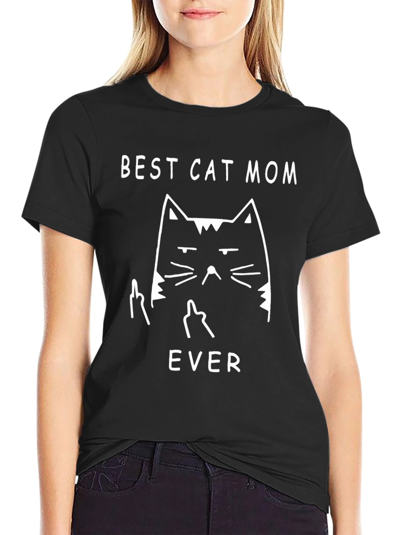 Best Cat Mom Ever Graphic Tee - Unisex