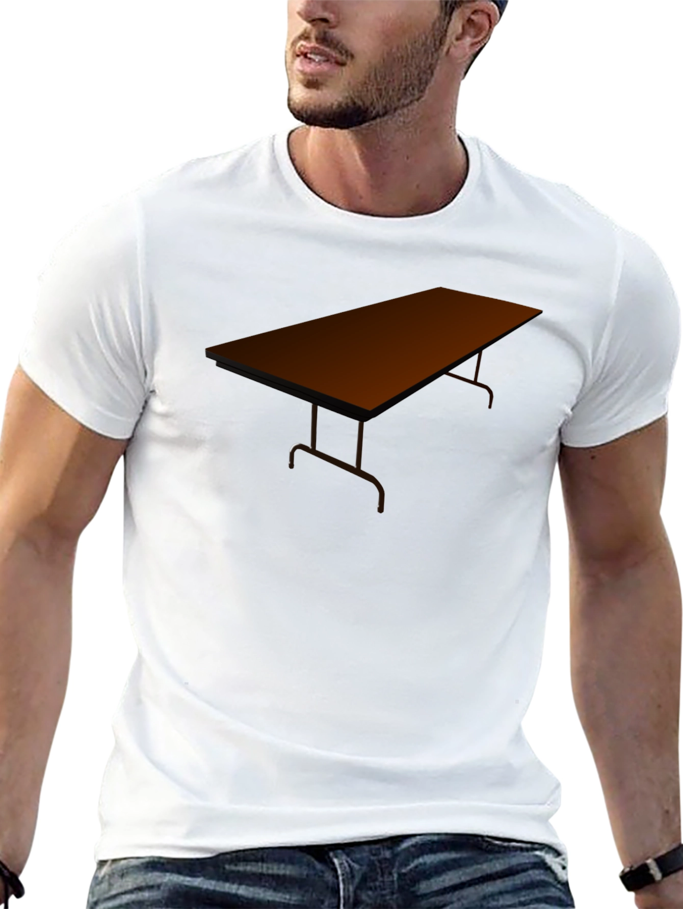 Novelty Table Graphic Tee - Unique Design