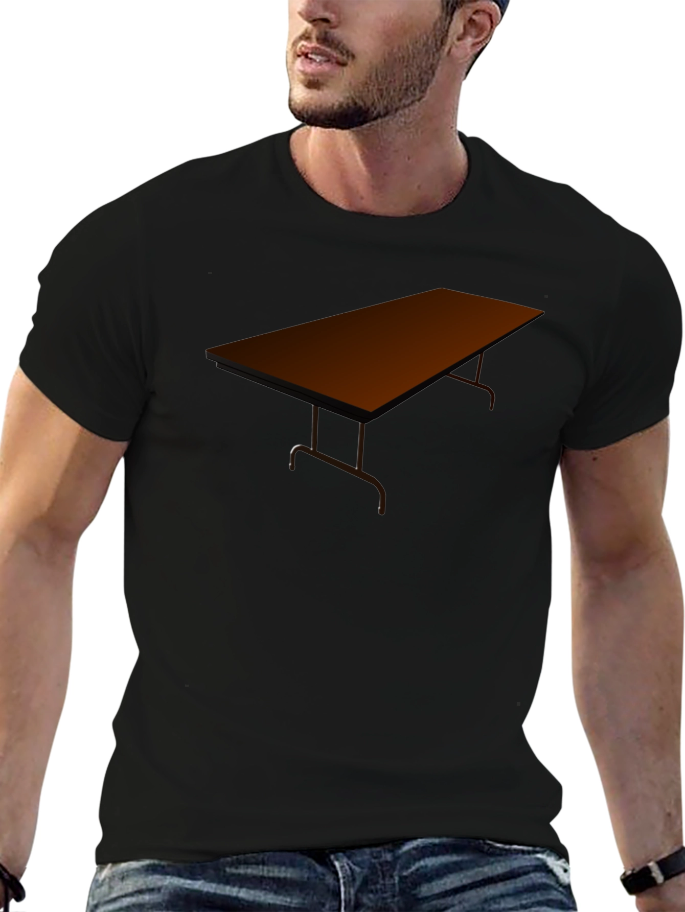 Novelty Table Graphic Tee - Unique Design