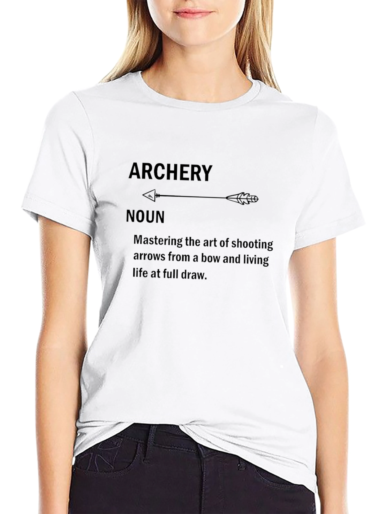 Archery Definition Graphic Tee - Black