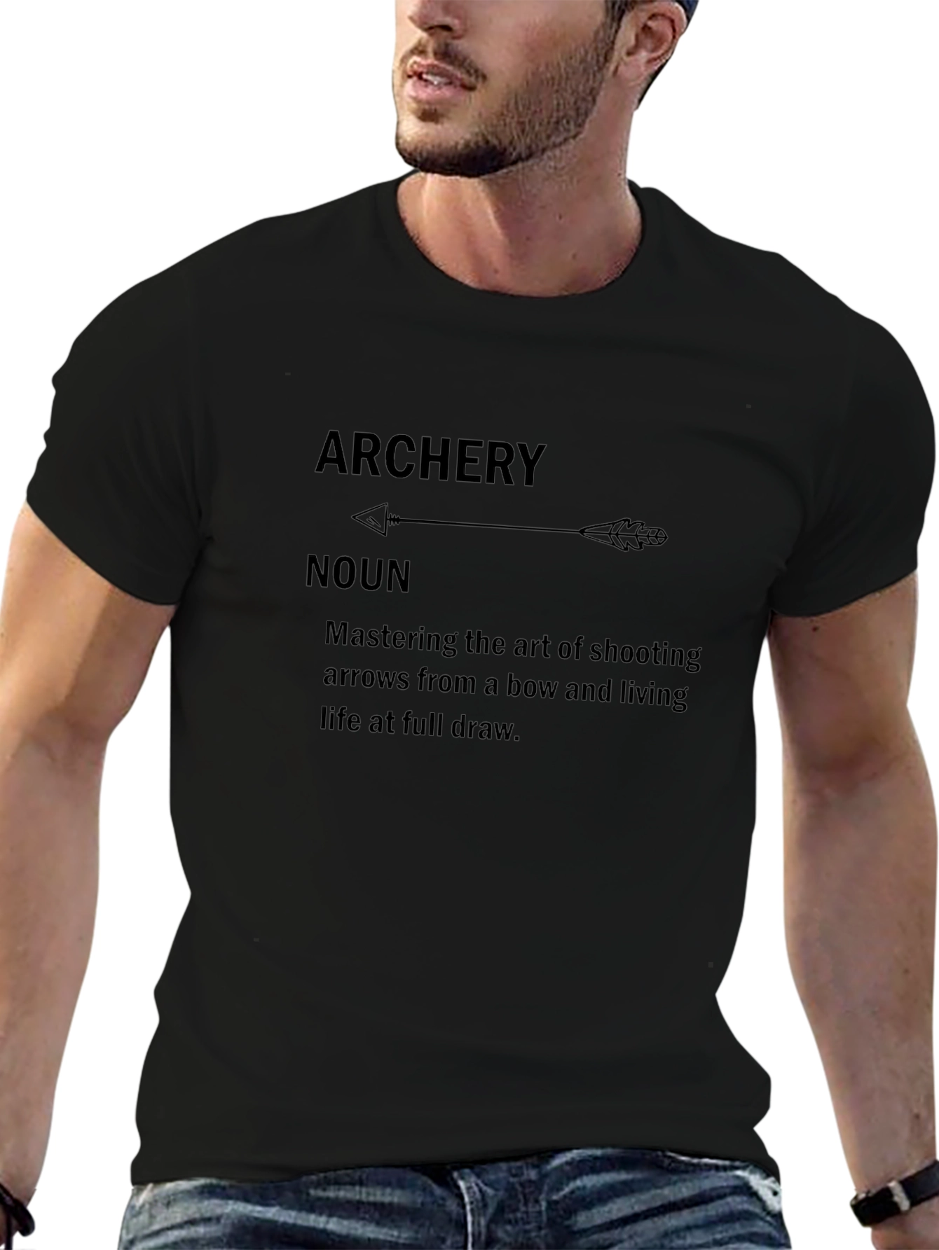 Archery Definition Graphic Tee - Black