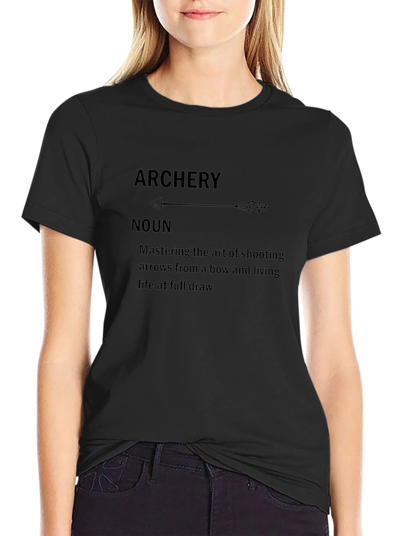 Archery Definition Graphic Tee - Black