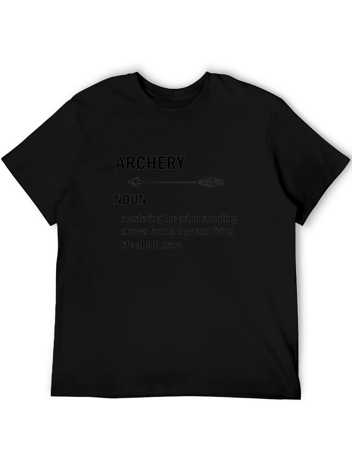 Archery Definition Graphic Tee - Black