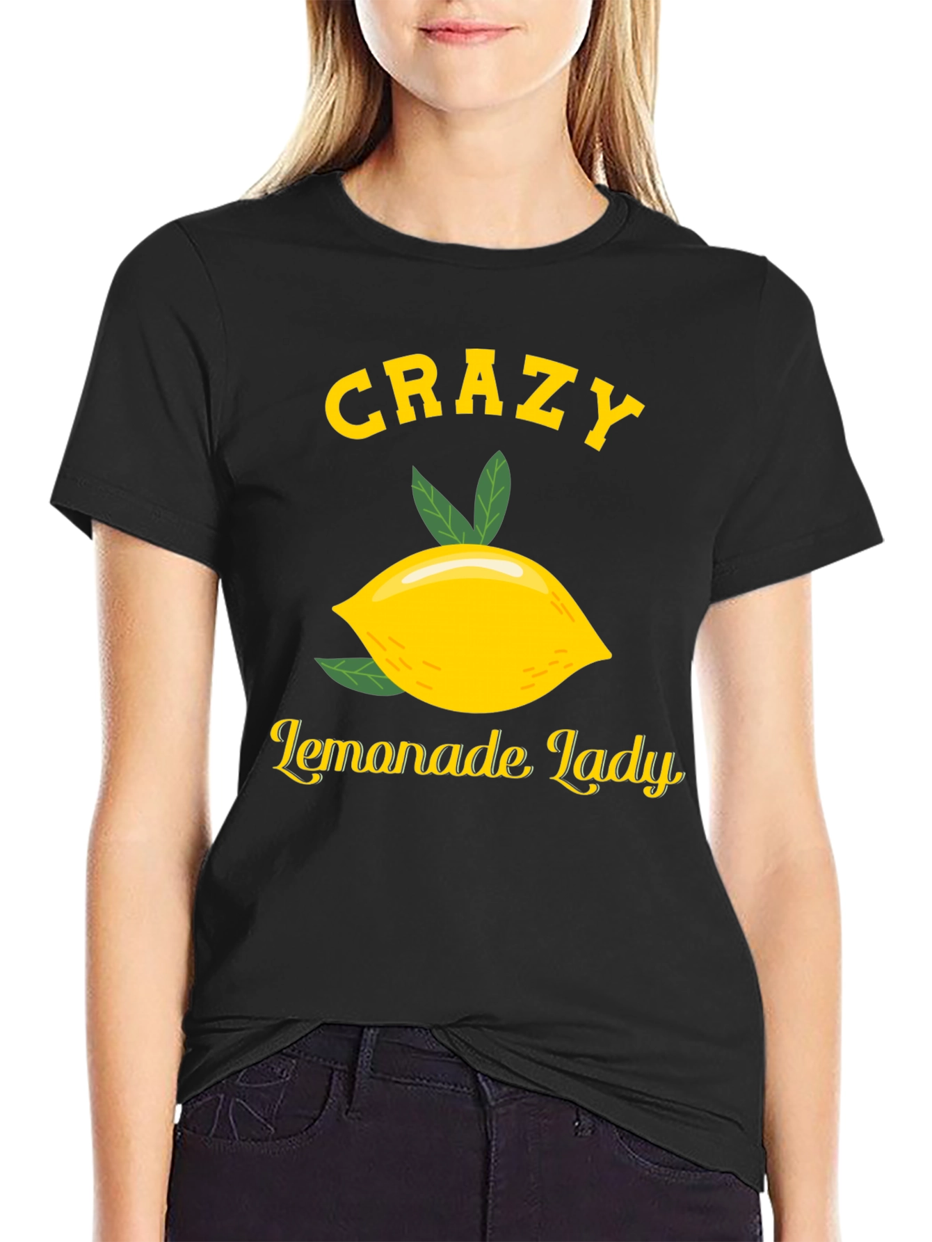 Crazy Lemonade Lady T-Shirt - Black