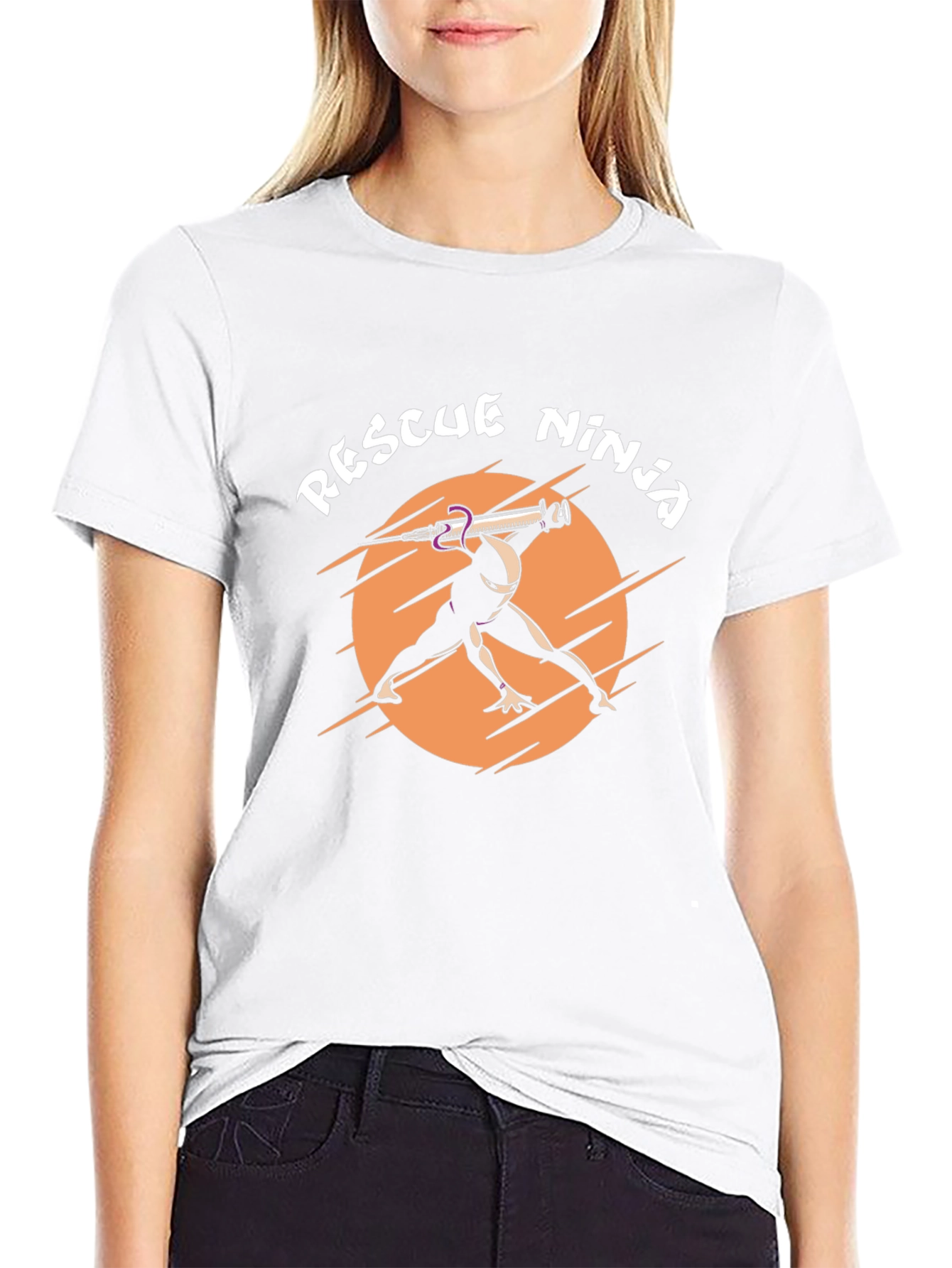 Rescue Ninja Graphic Tee - Black