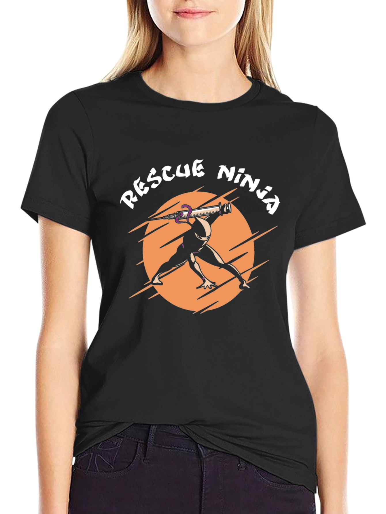 Rescue Ninja Graphic Tee - Black