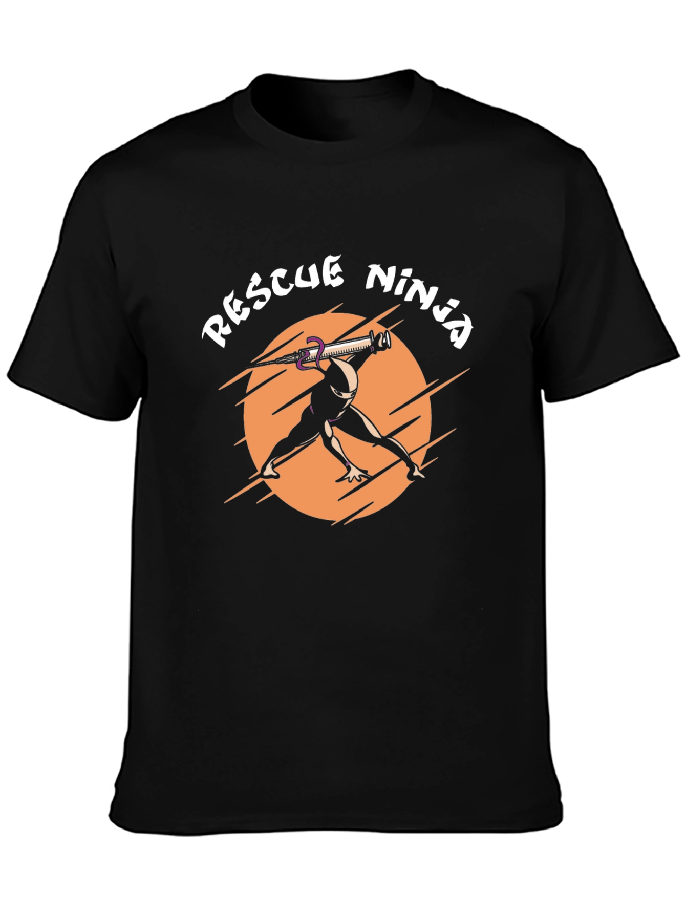 Rescue Ninja Graphic Tee - Black