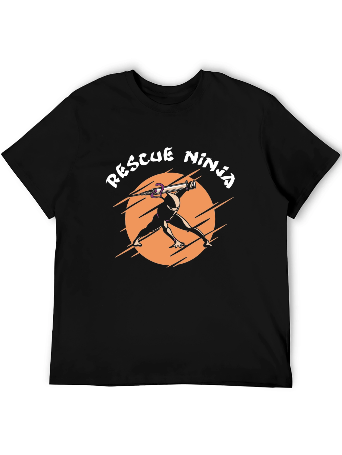 Rescue Ninja Graphic Tee - Black