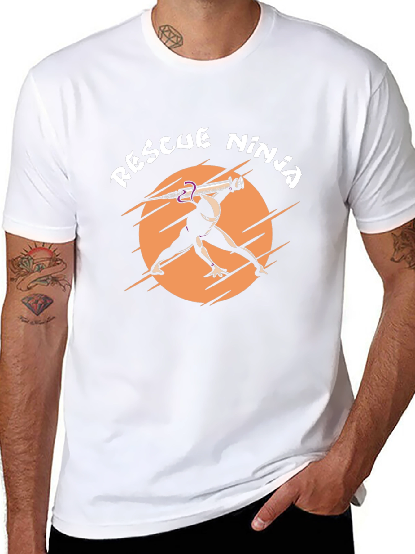 Rescue Ninja Graphic Tee - Black