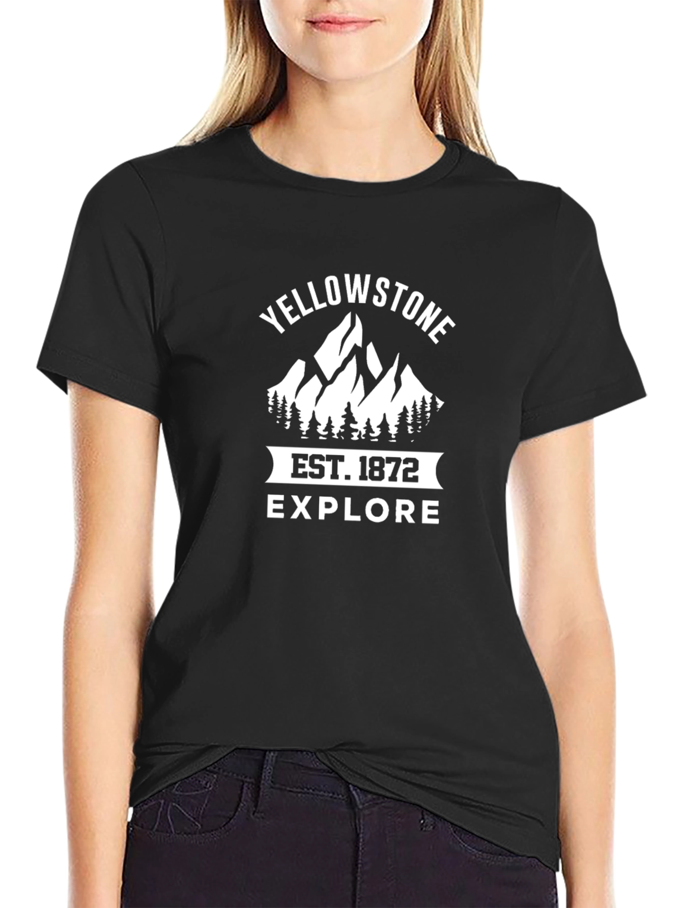 Yellowstone Est. 1872 Explore Black T-Shirt