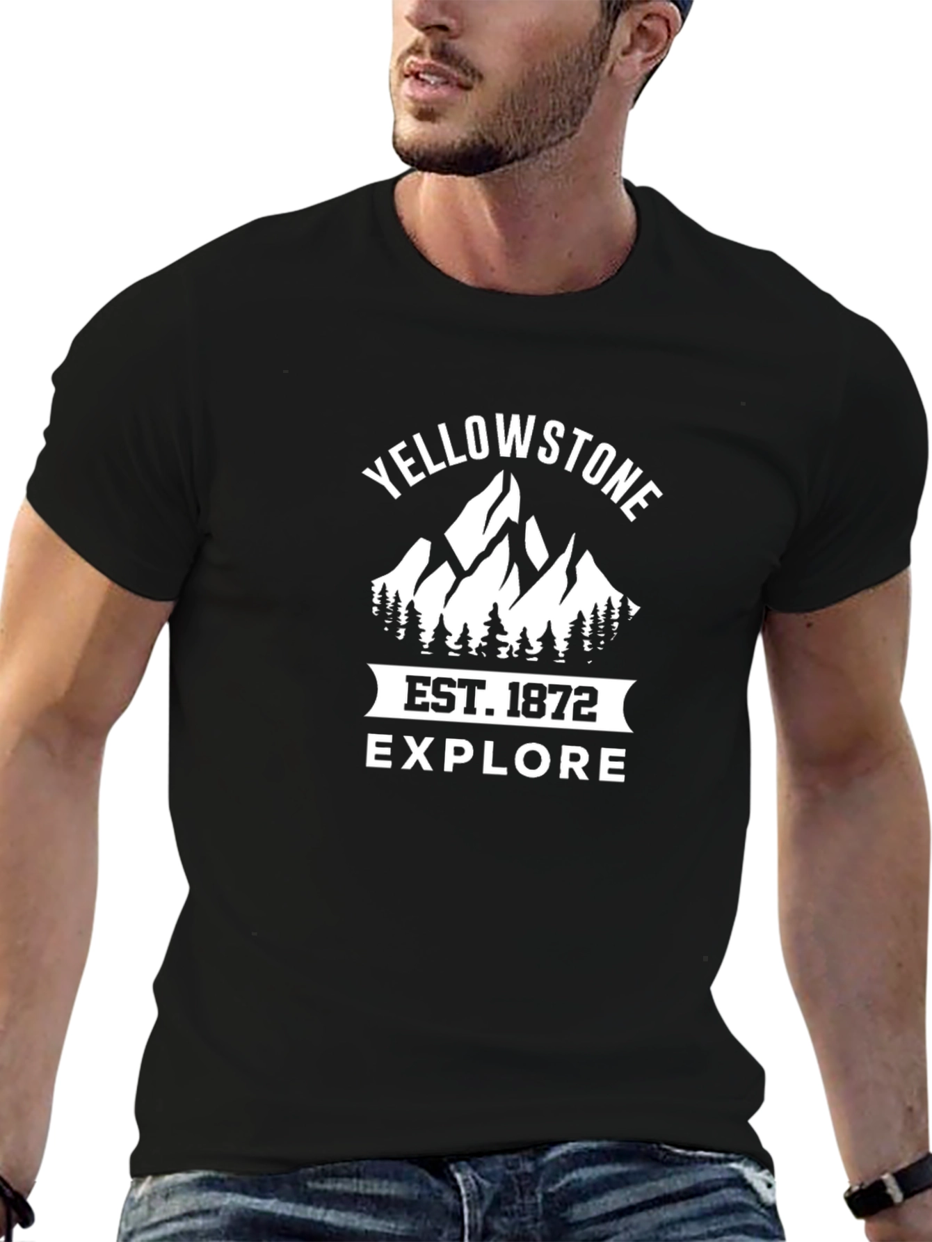 Yellowstone Est. 1872 Explore Black T-Shirt