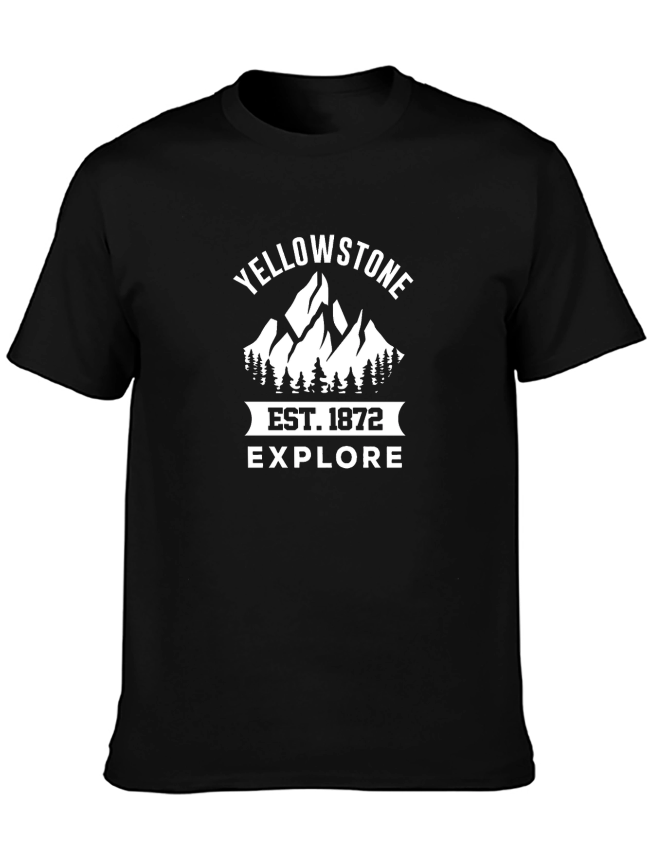 Yellowstone Est. 1872 Explore Black T-Shirt