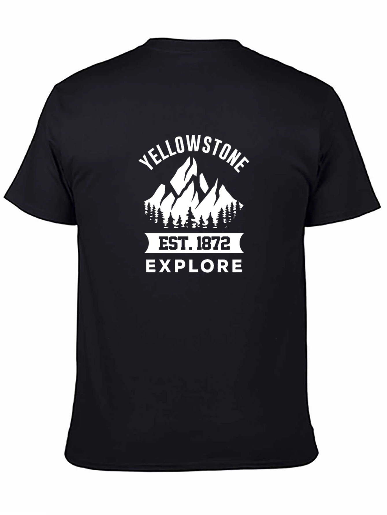 Yellowstone Est. 1872 Explore Black T-Shirt