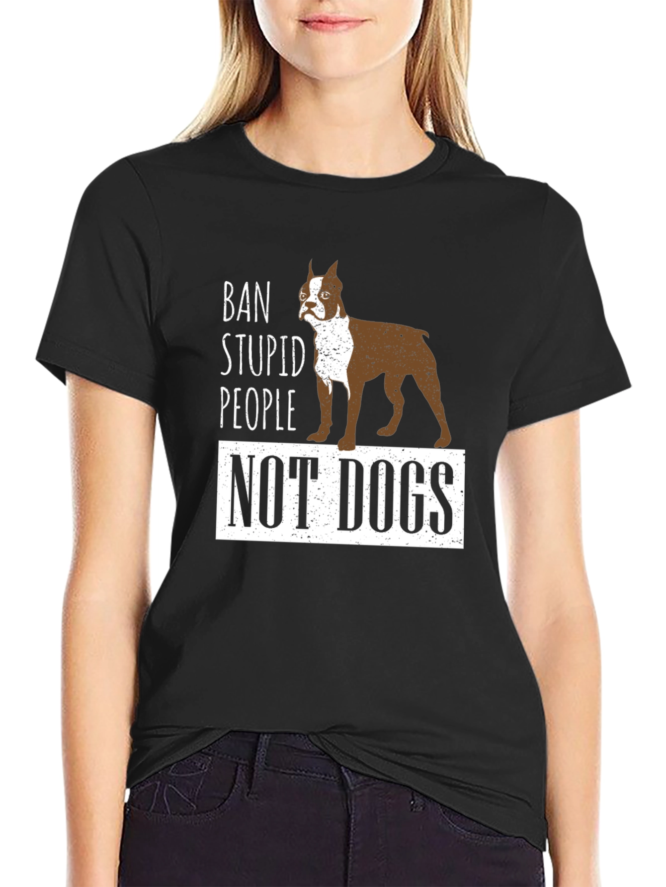 Ban Stupid People Not Dogs T-Shirt