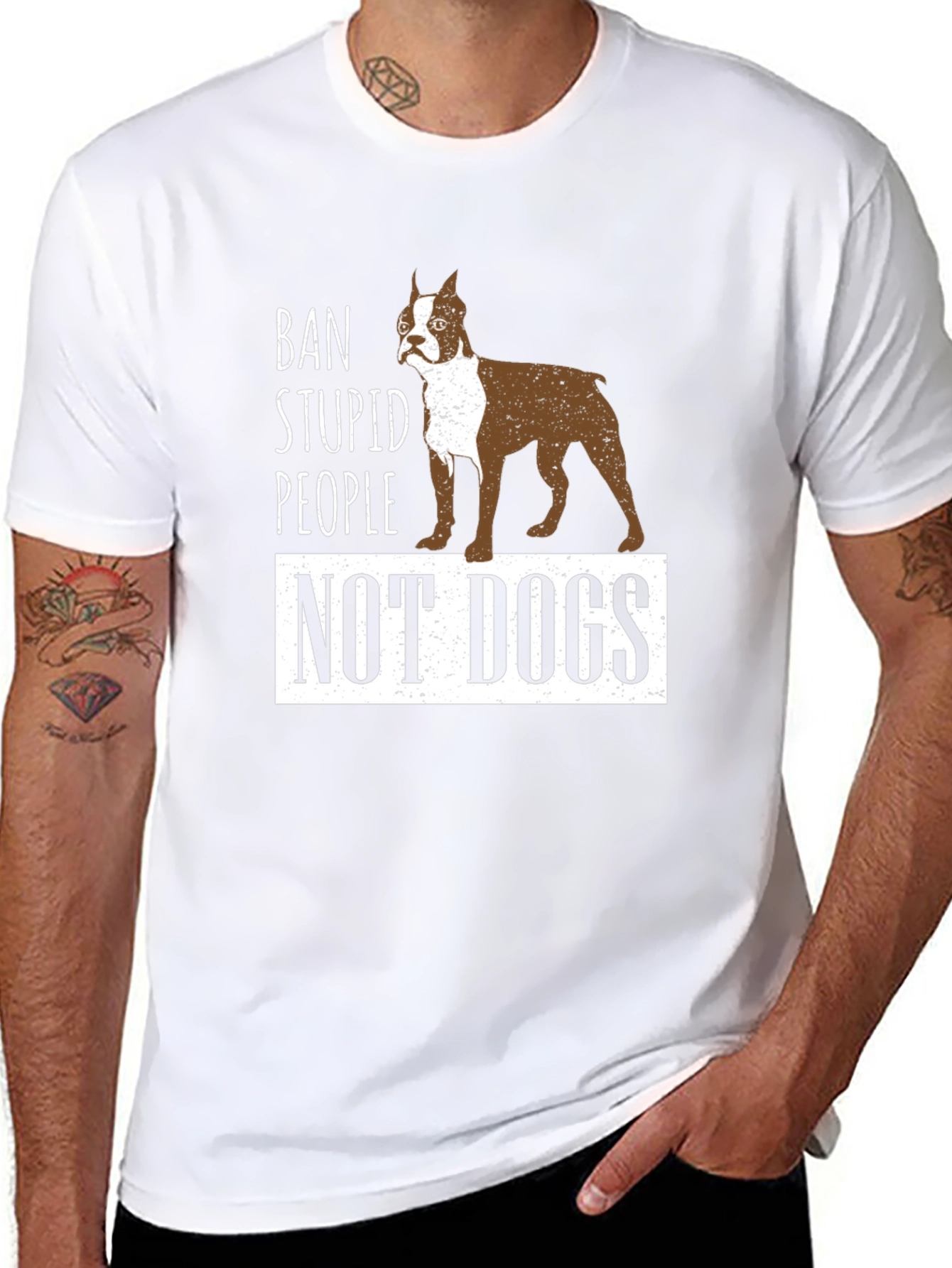 Ban Stupid People Not Dogs T-Shirt