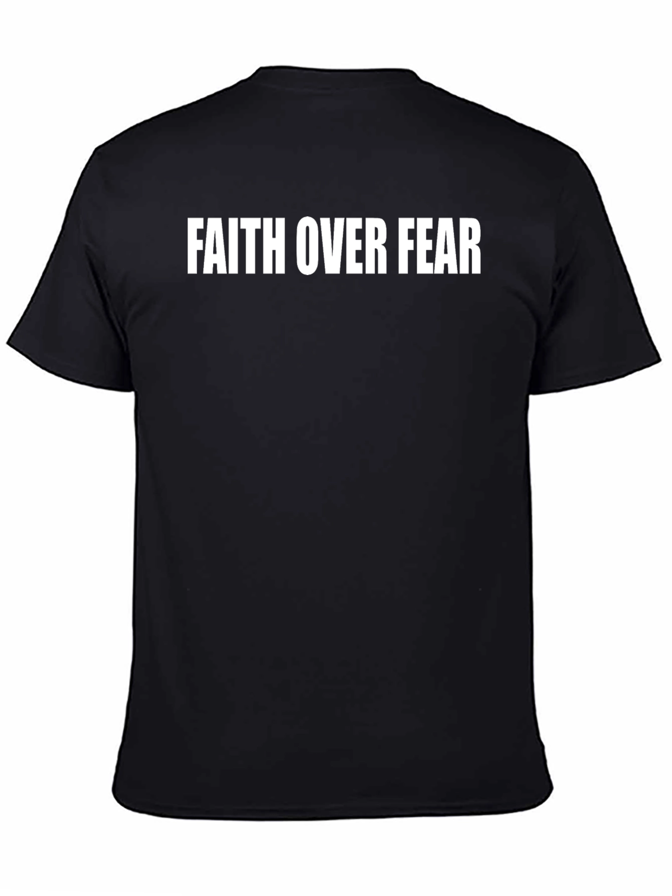 Faith Over Fear Graphic T-Shirt - Black