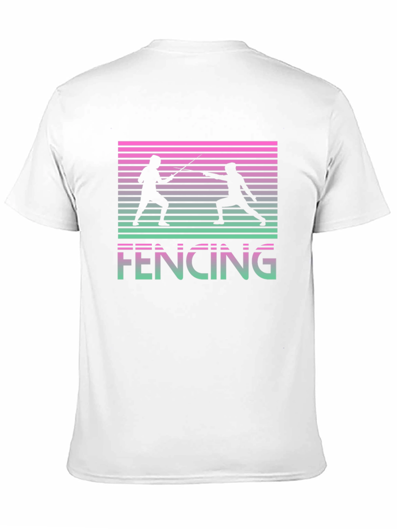 Retro Fencing Graphic T-Shirt