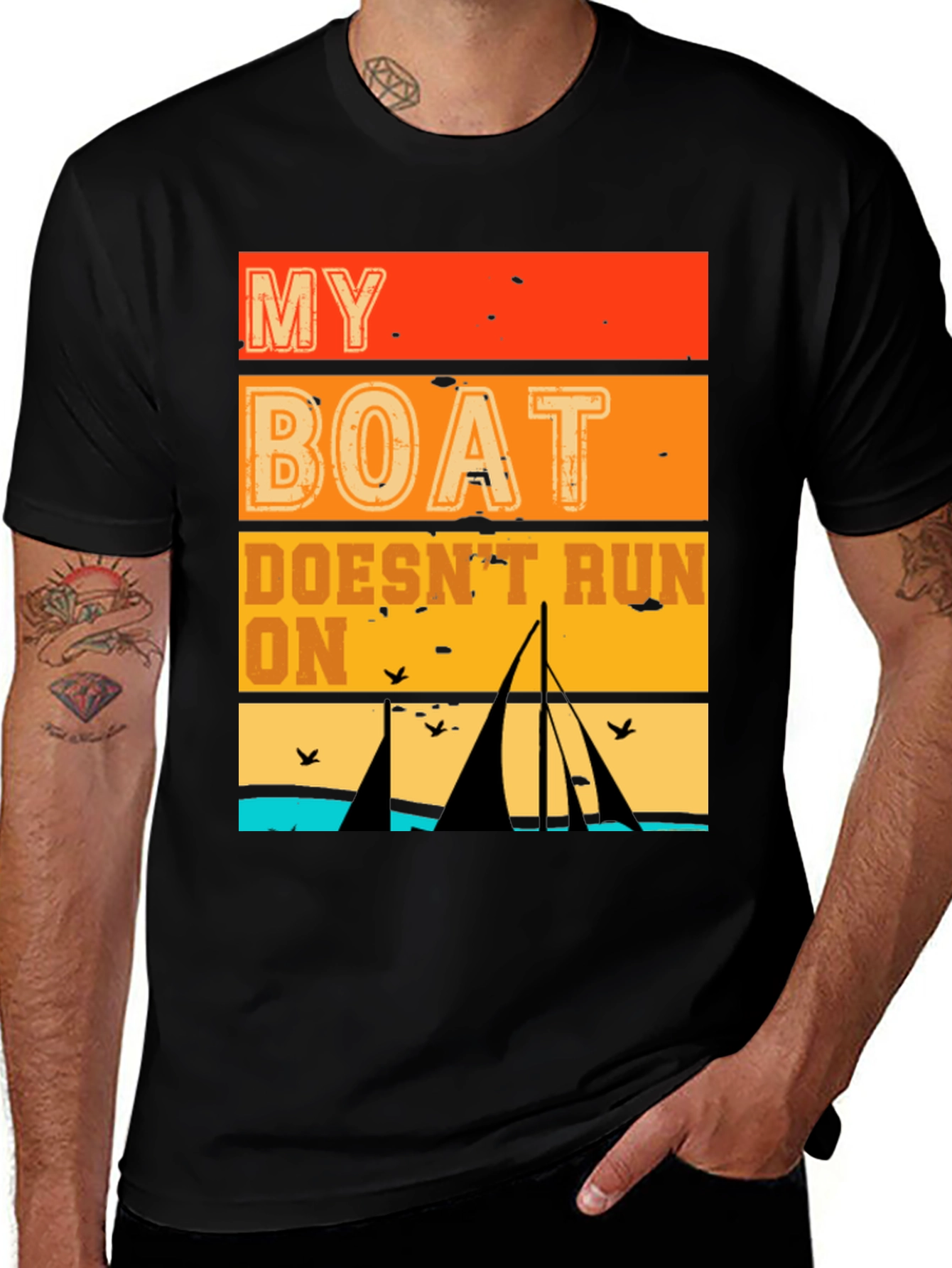 My Boat Doesnt Run On Thanks T-Shirt