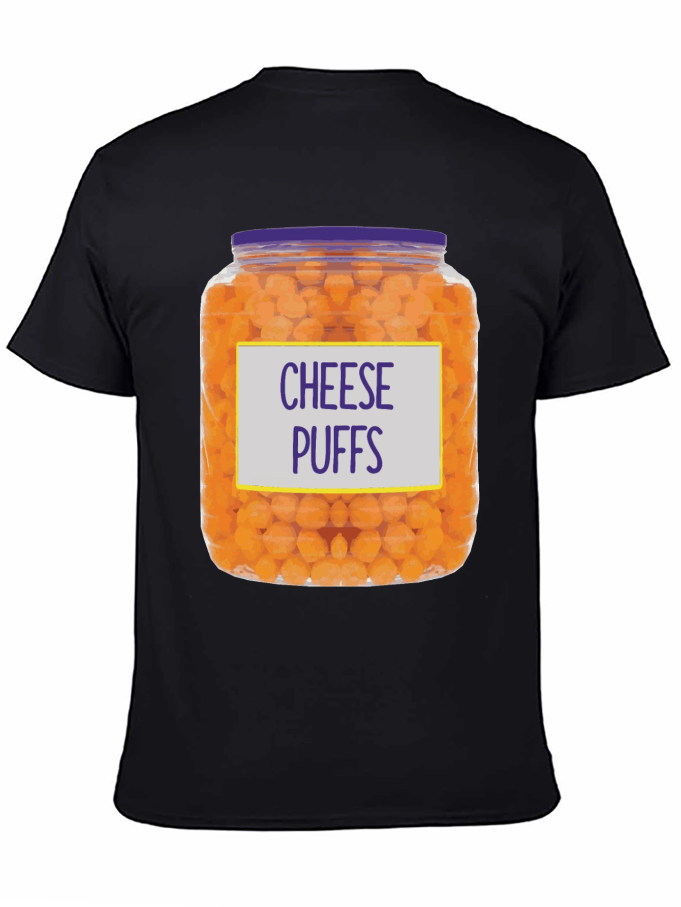 Cheese Puffs T-Shirt - Novelty Food Tee