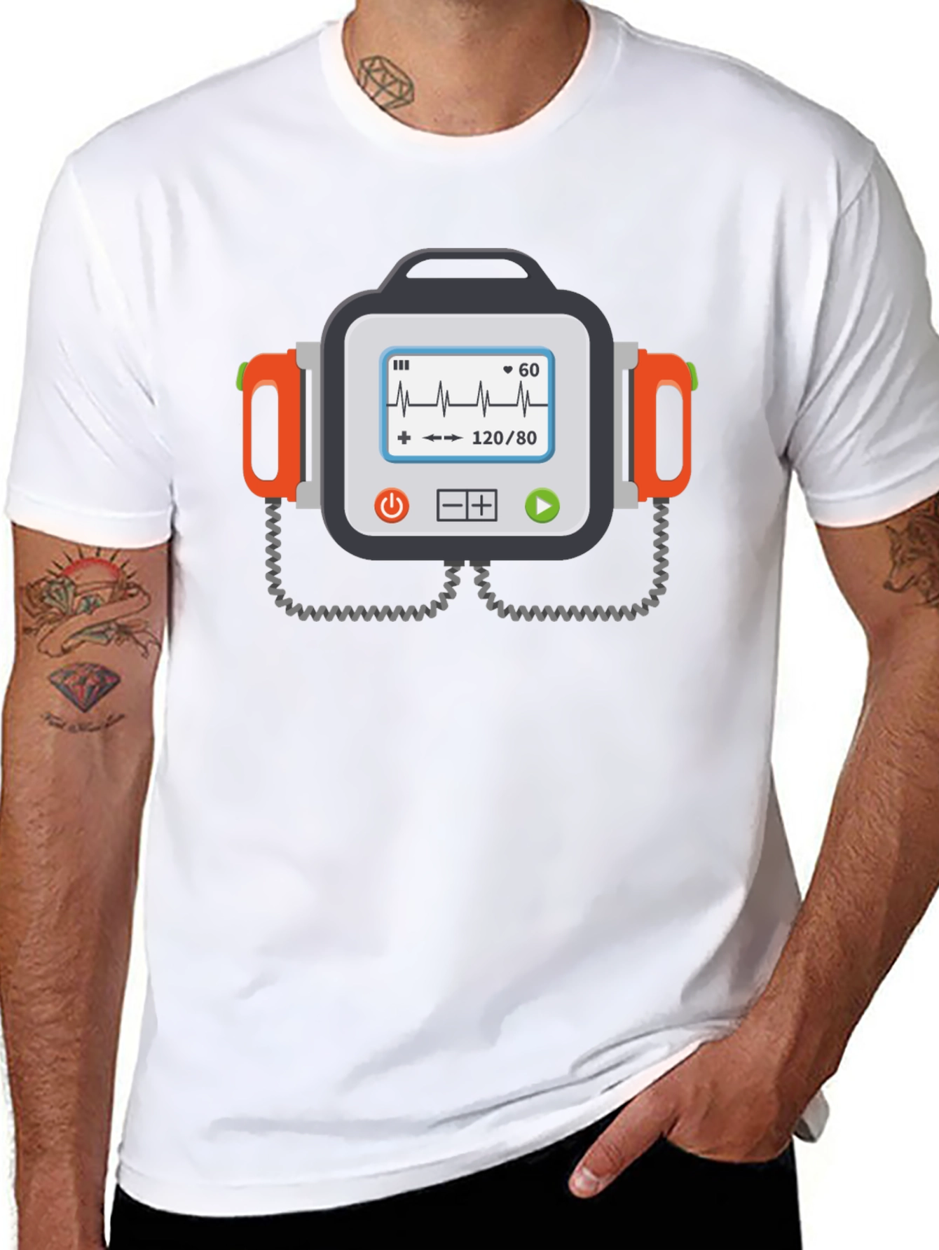 Defibrillator Funny Graphic Tee