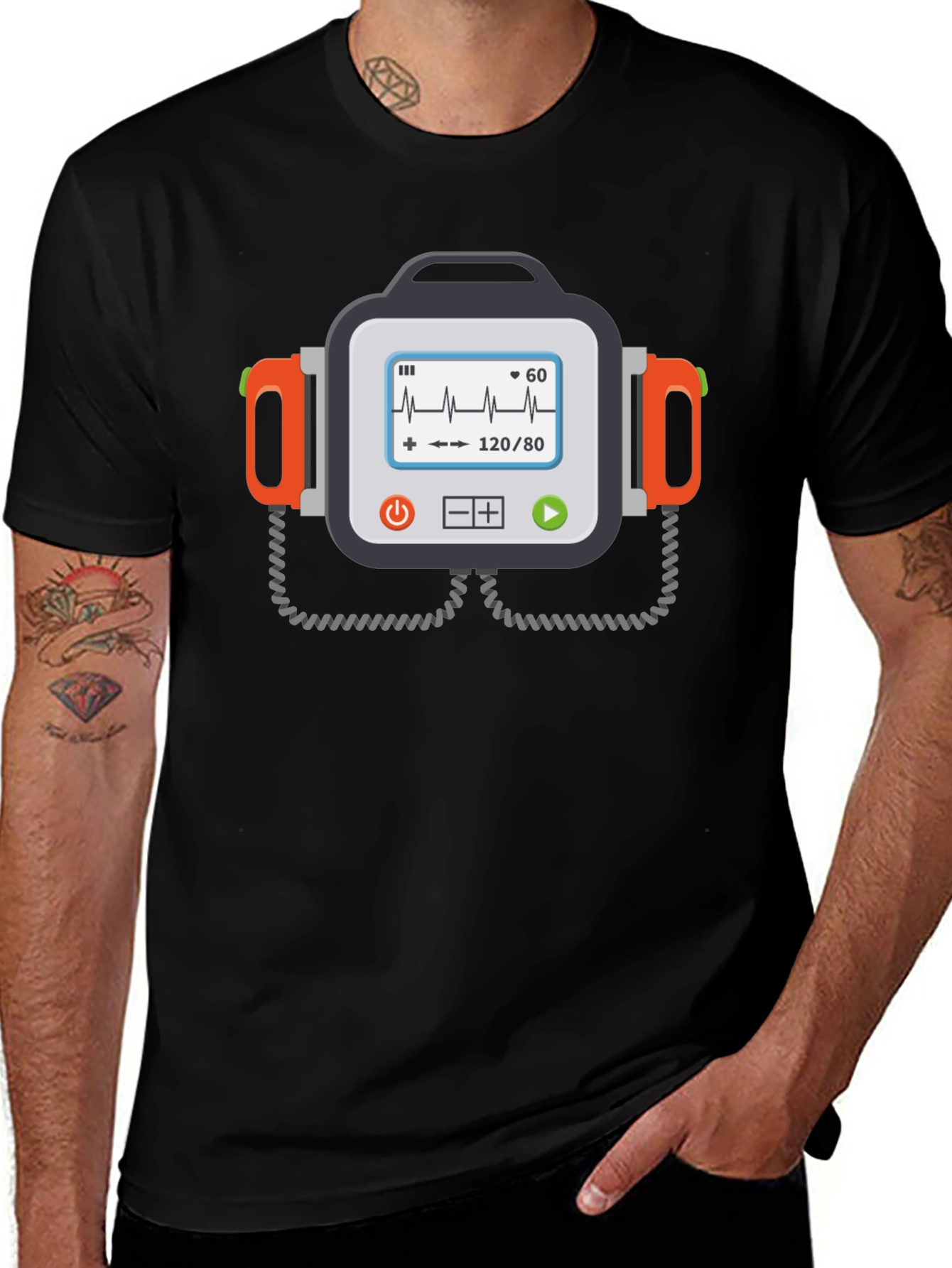 Defibrillator Funny Graphic Tee