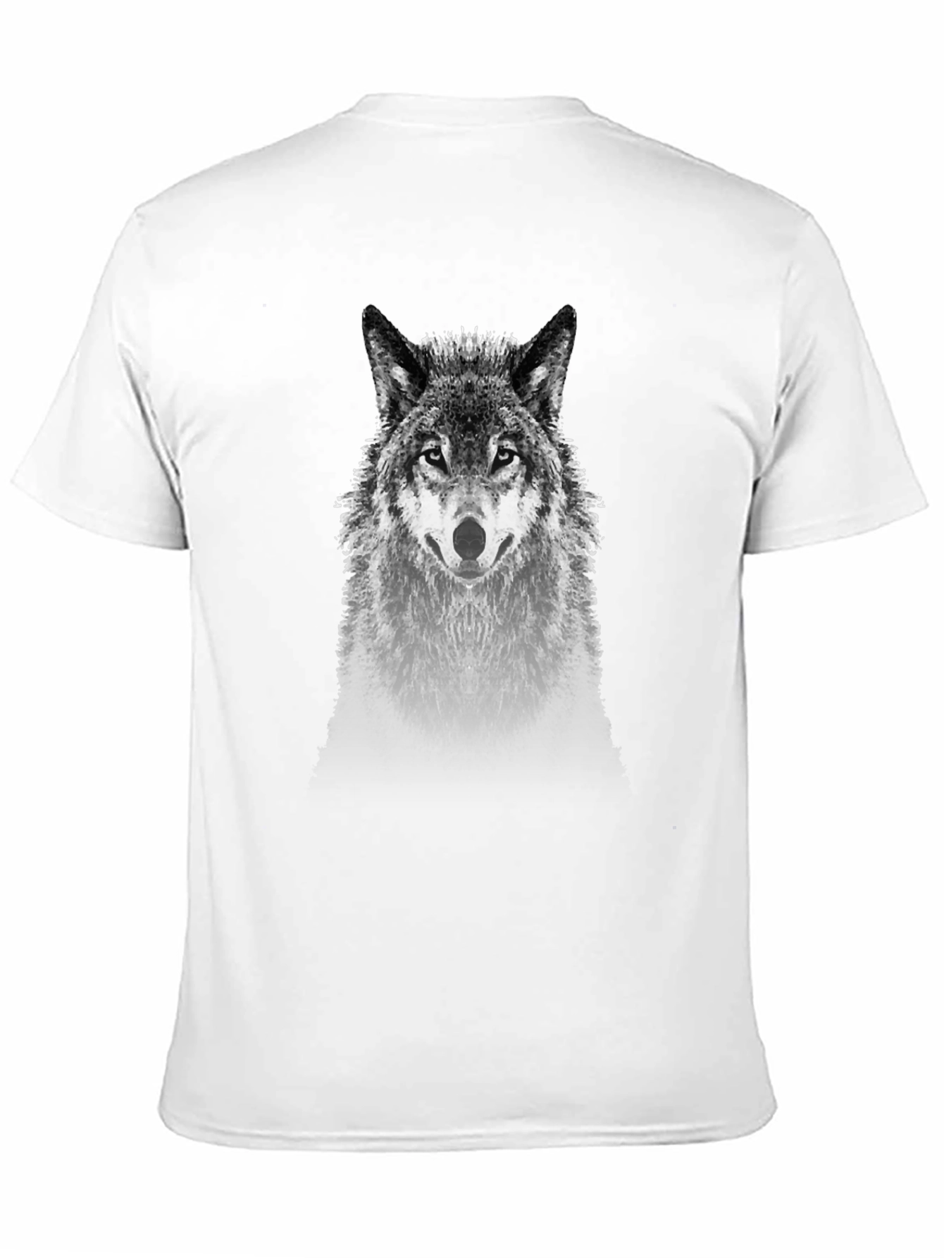 Wolf Graphic Tee - Black Cotton Blend
