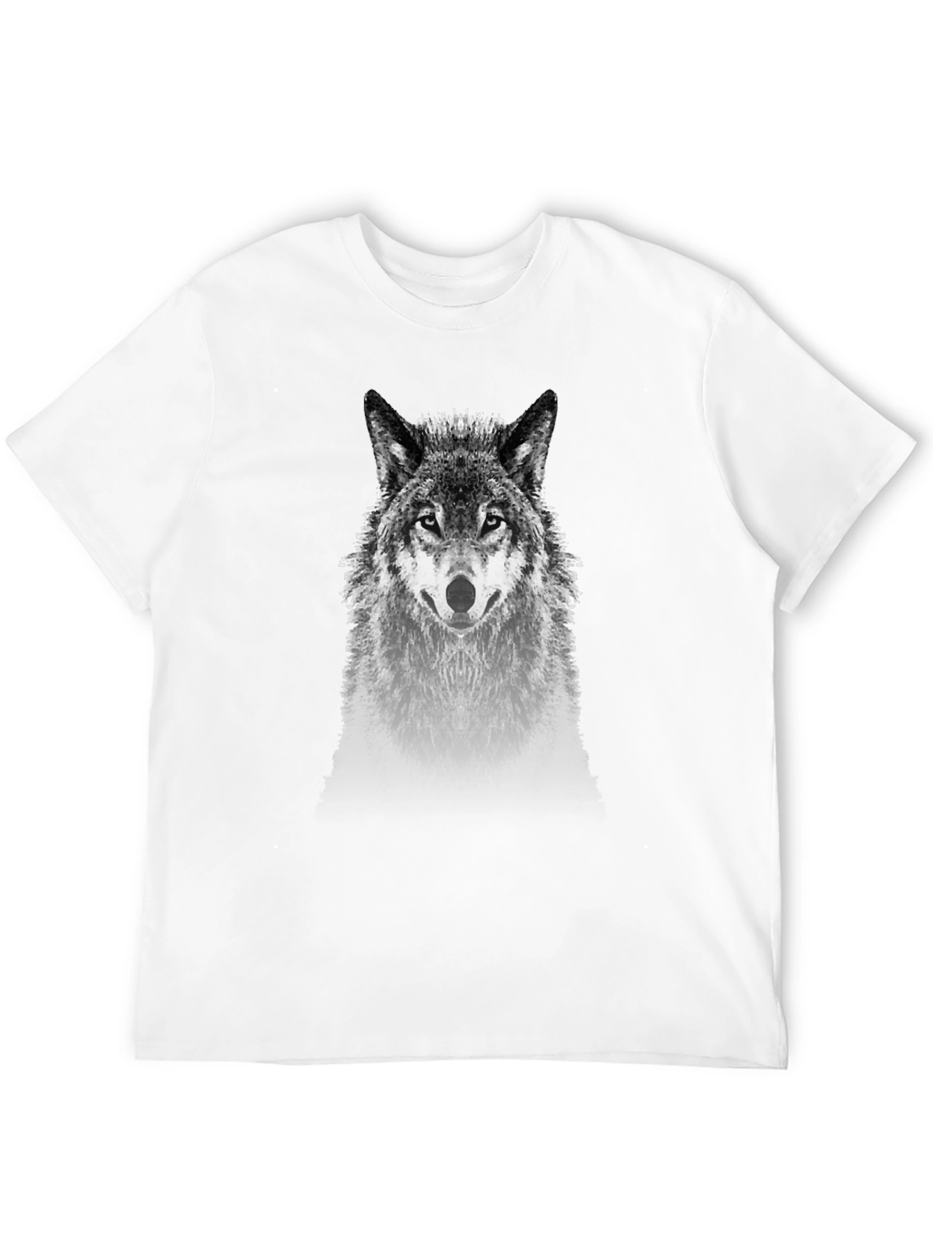 Wolf Graphic Tee - Black Cotton Blend