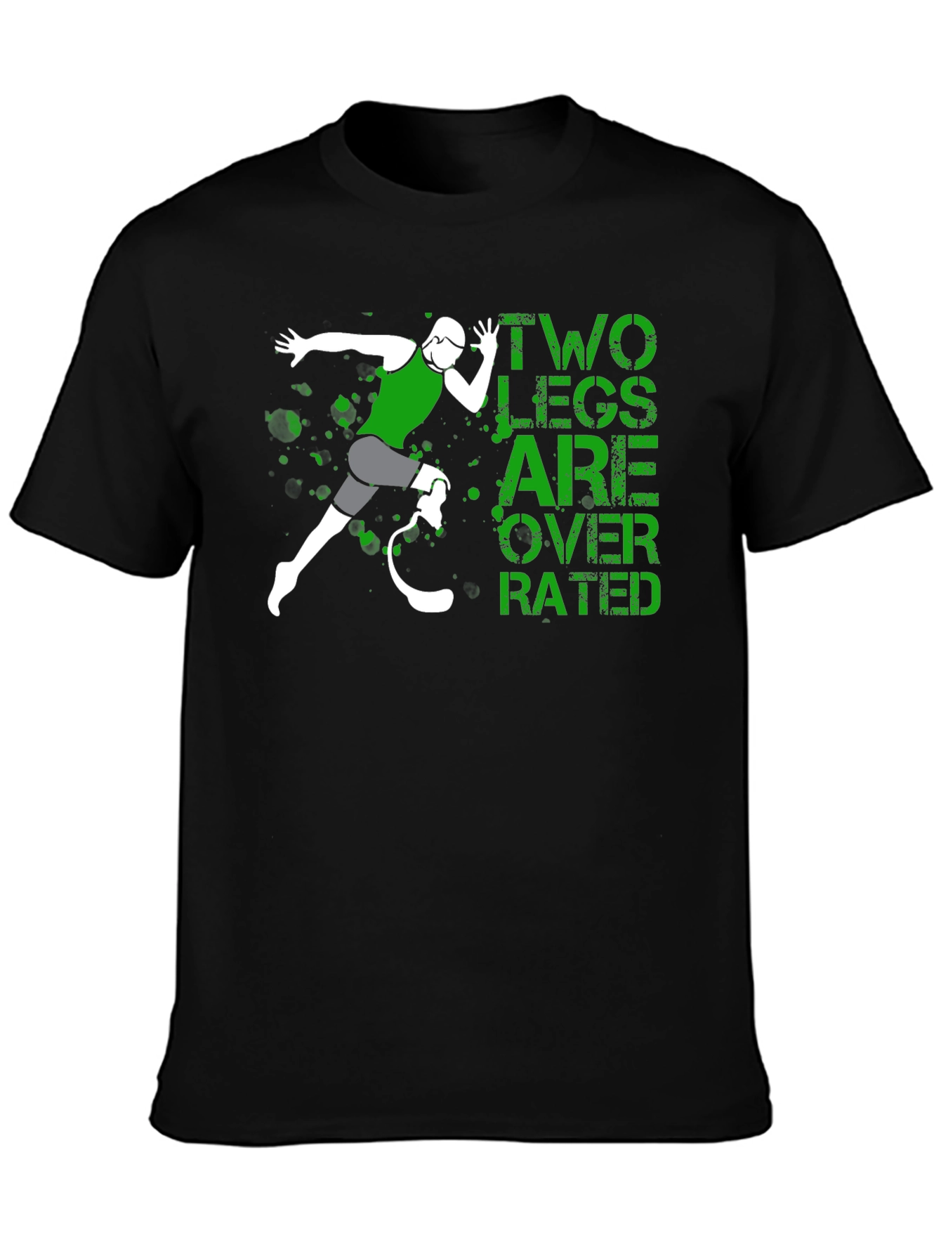 Two Legs Overrated Graphic T-Shirt
