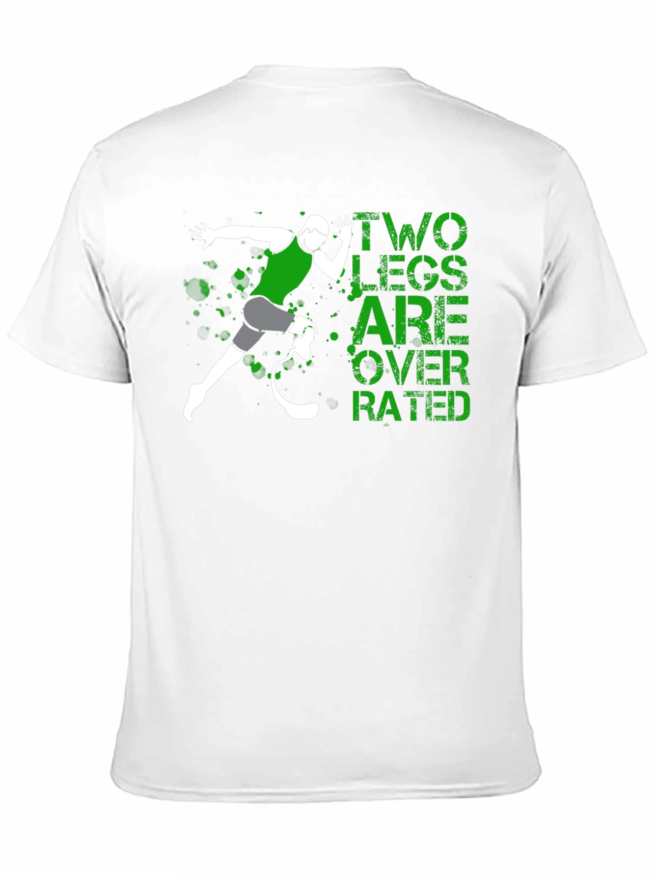 Two Legs Overrated Graphic T-Shirt