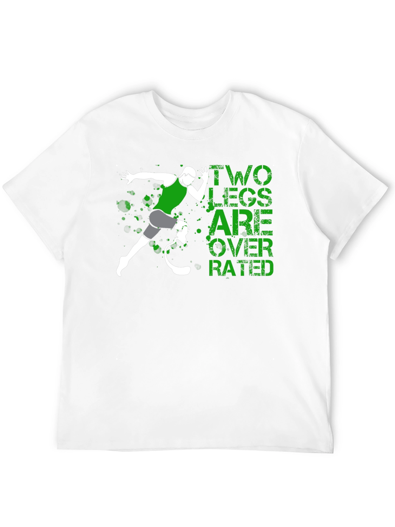 Two Legs Overrated Graphic T-Shirt
