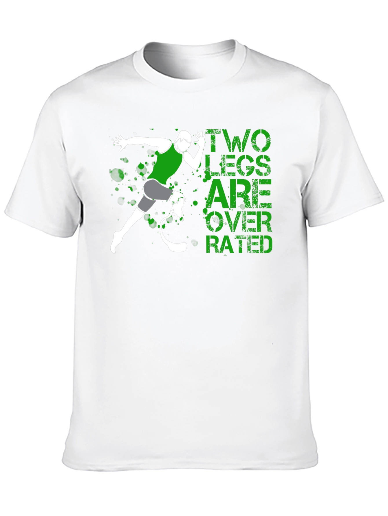 Two Legs Overrated Graphic T-Shirt