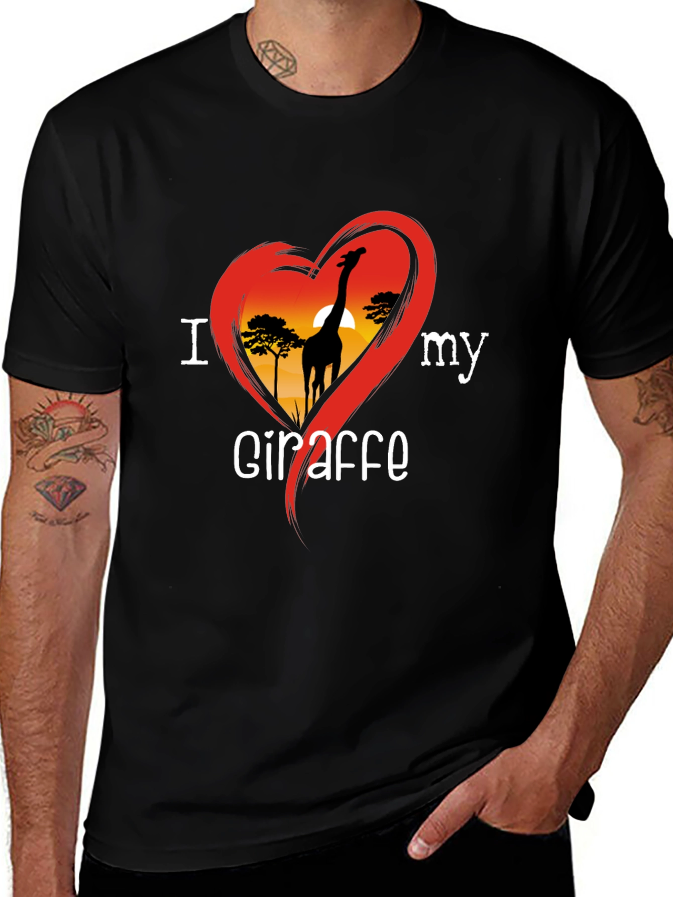 I Love My Giraffe T-Shirt
