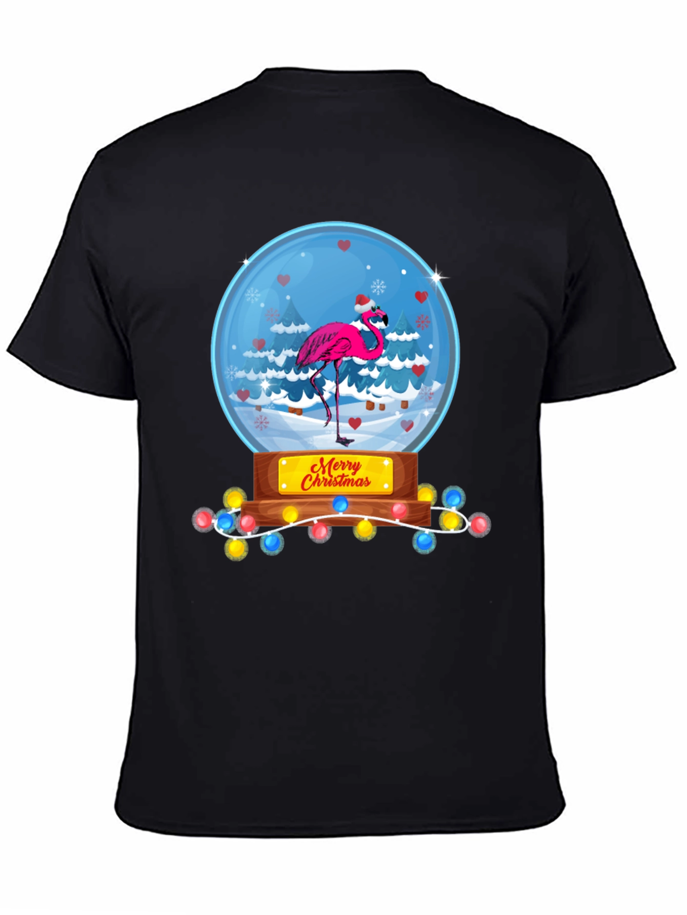 Christmas Flamingo T-Shirt - Holiday Humor