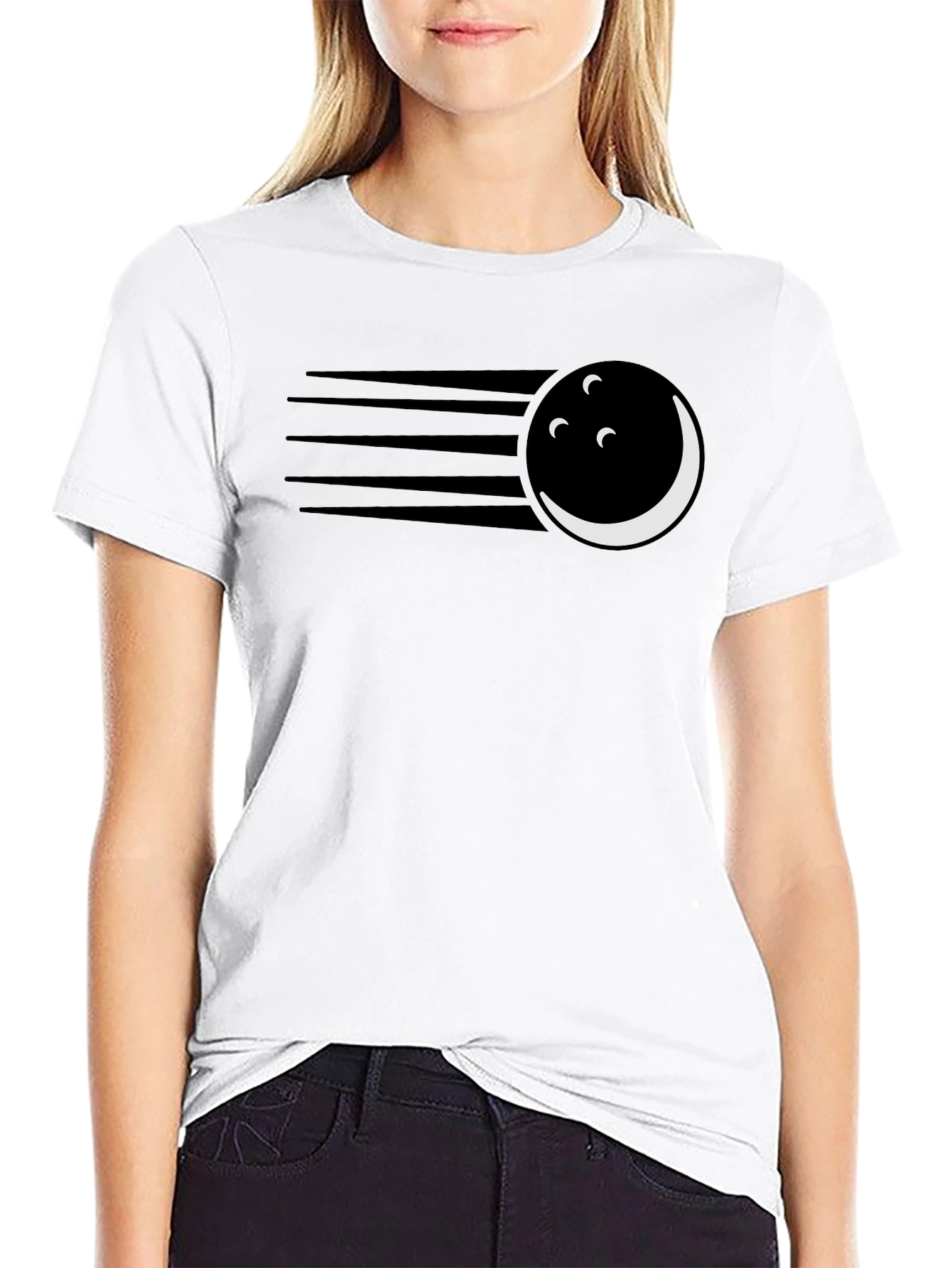 Striking Bowling Ball Graphic Tee - Cool and Unique