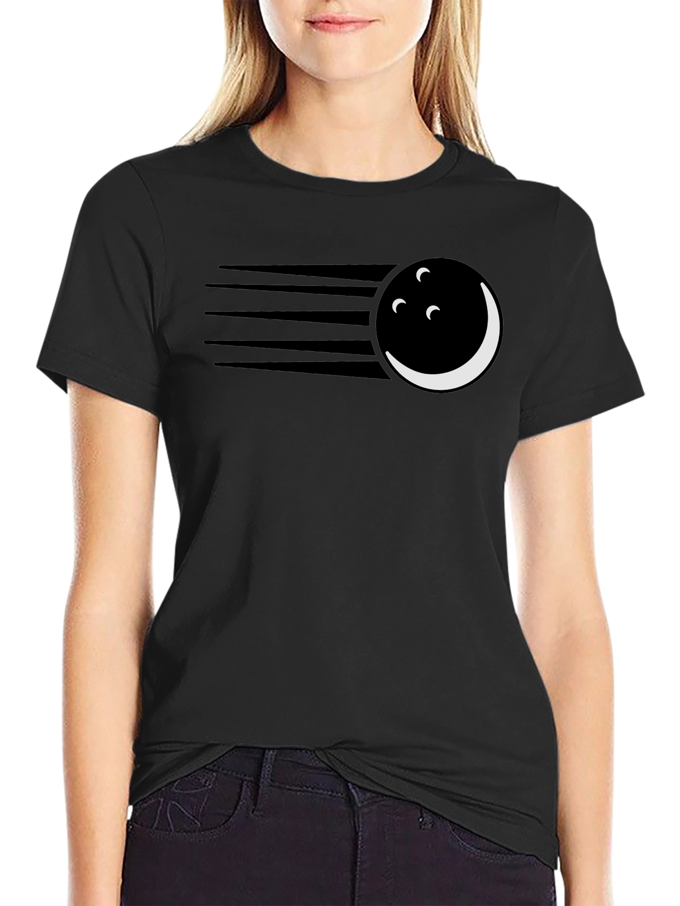 Striking Bowling Ball Graphic Tee - Cool and Unique