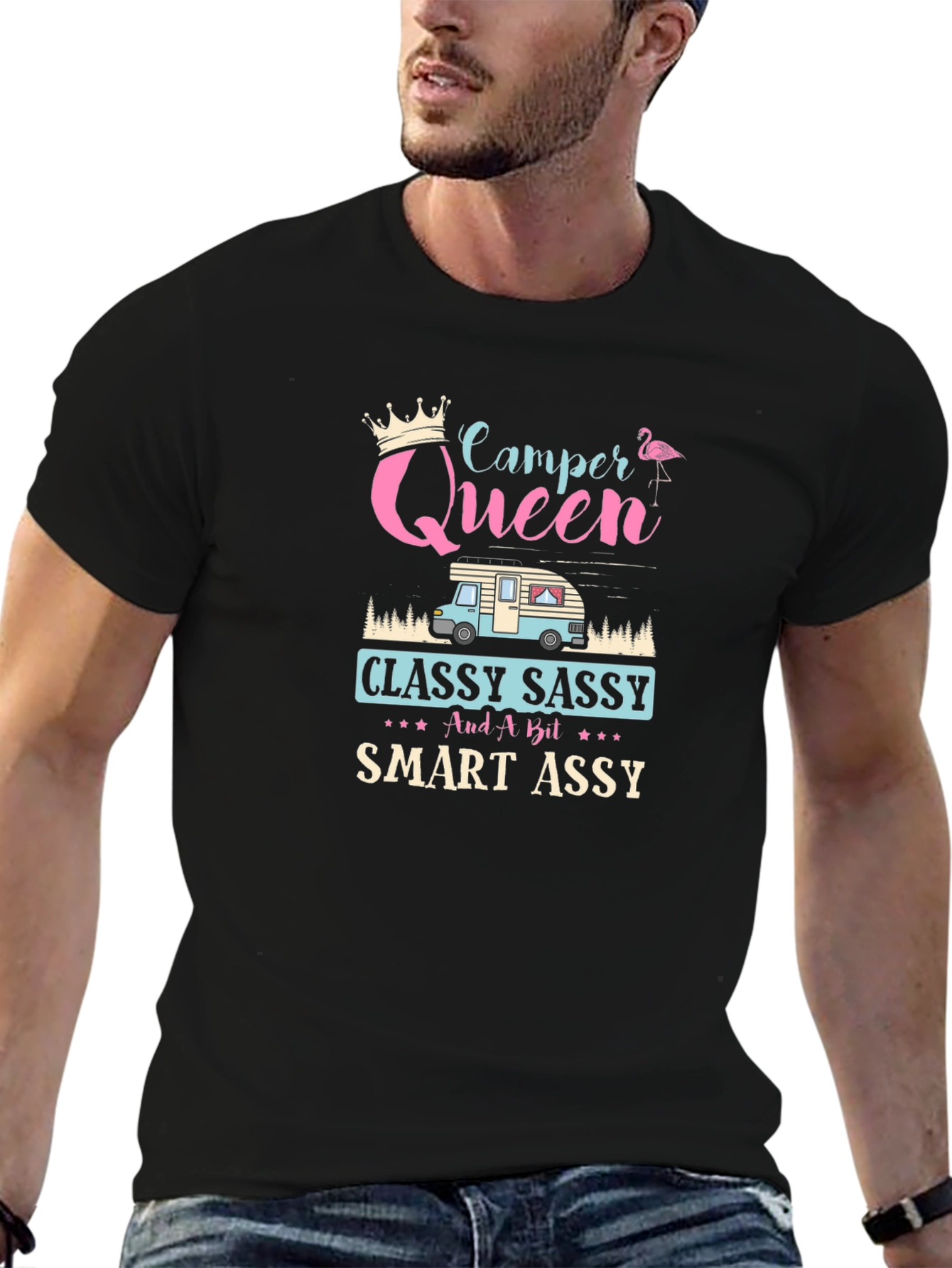 Camper Queen T-Shirt - Classy Sassy & Smart Assy