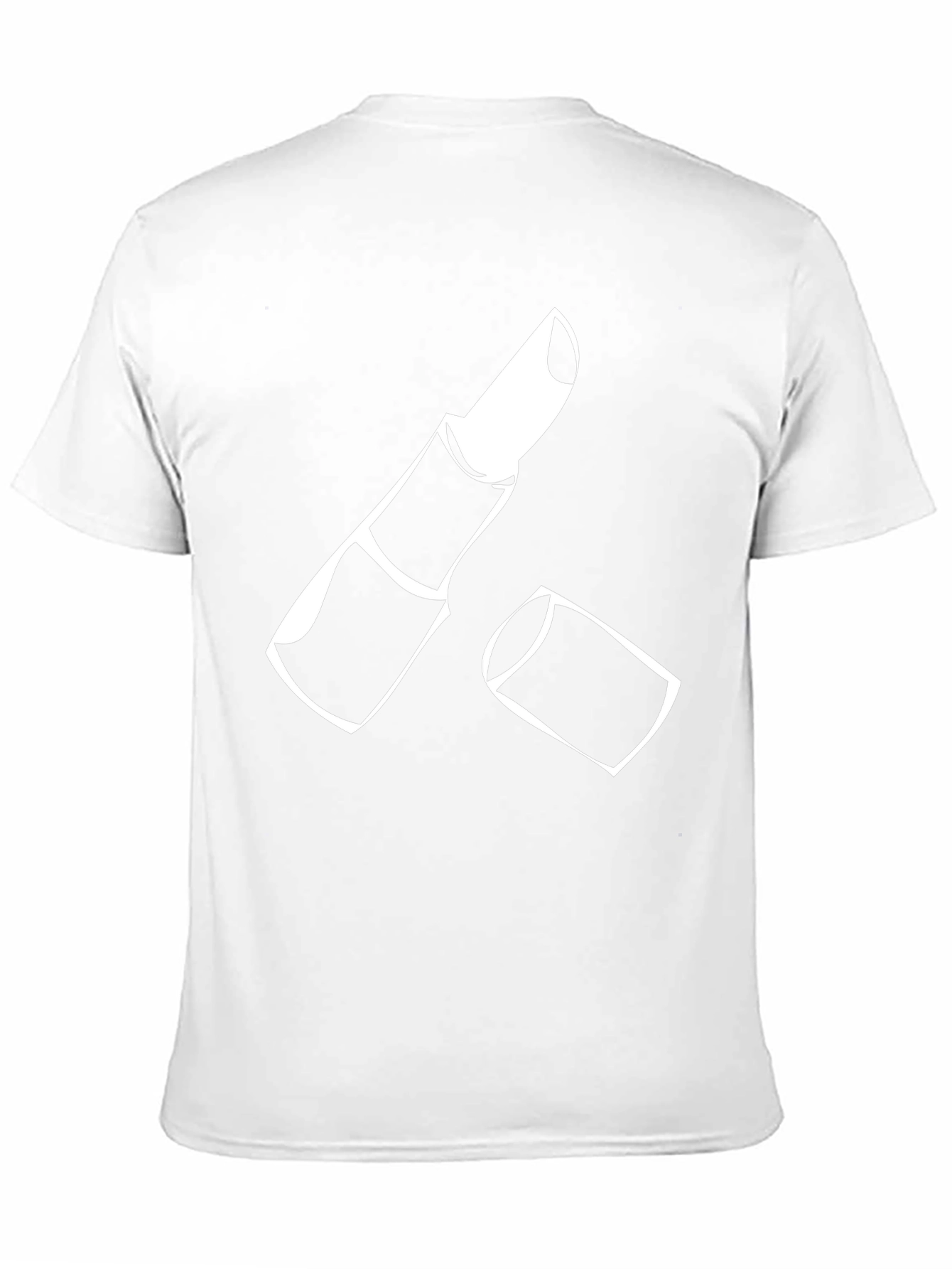 Lipstick Graphic Tee - Casual Black T-Shirt