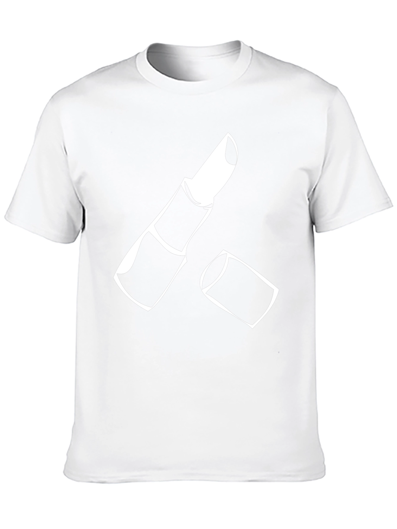 Lipstick Graphic Tee - Casual Black T-Shirt