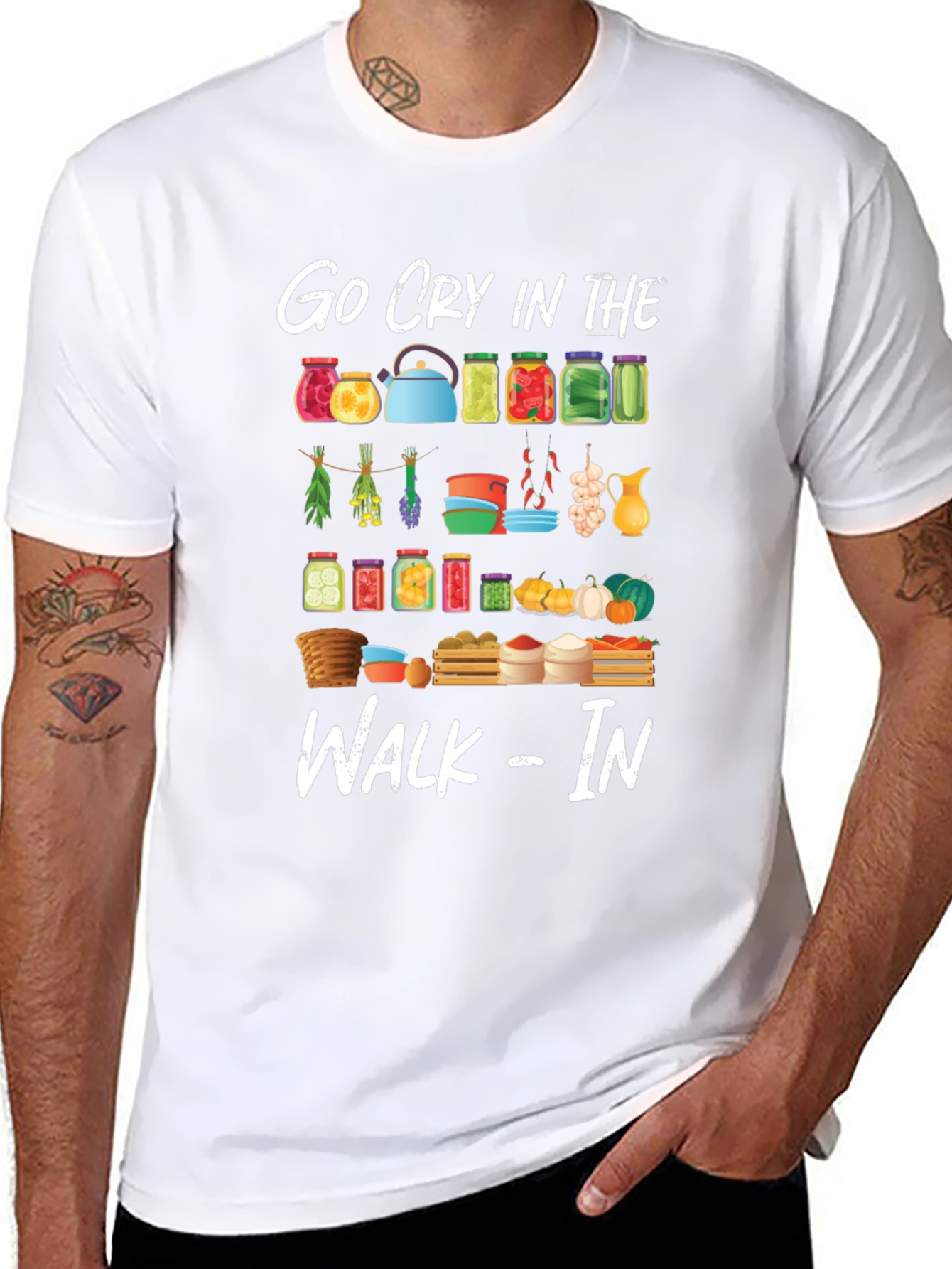 Go Cry In The Walk-In T-Shirt Funny Chef Gift