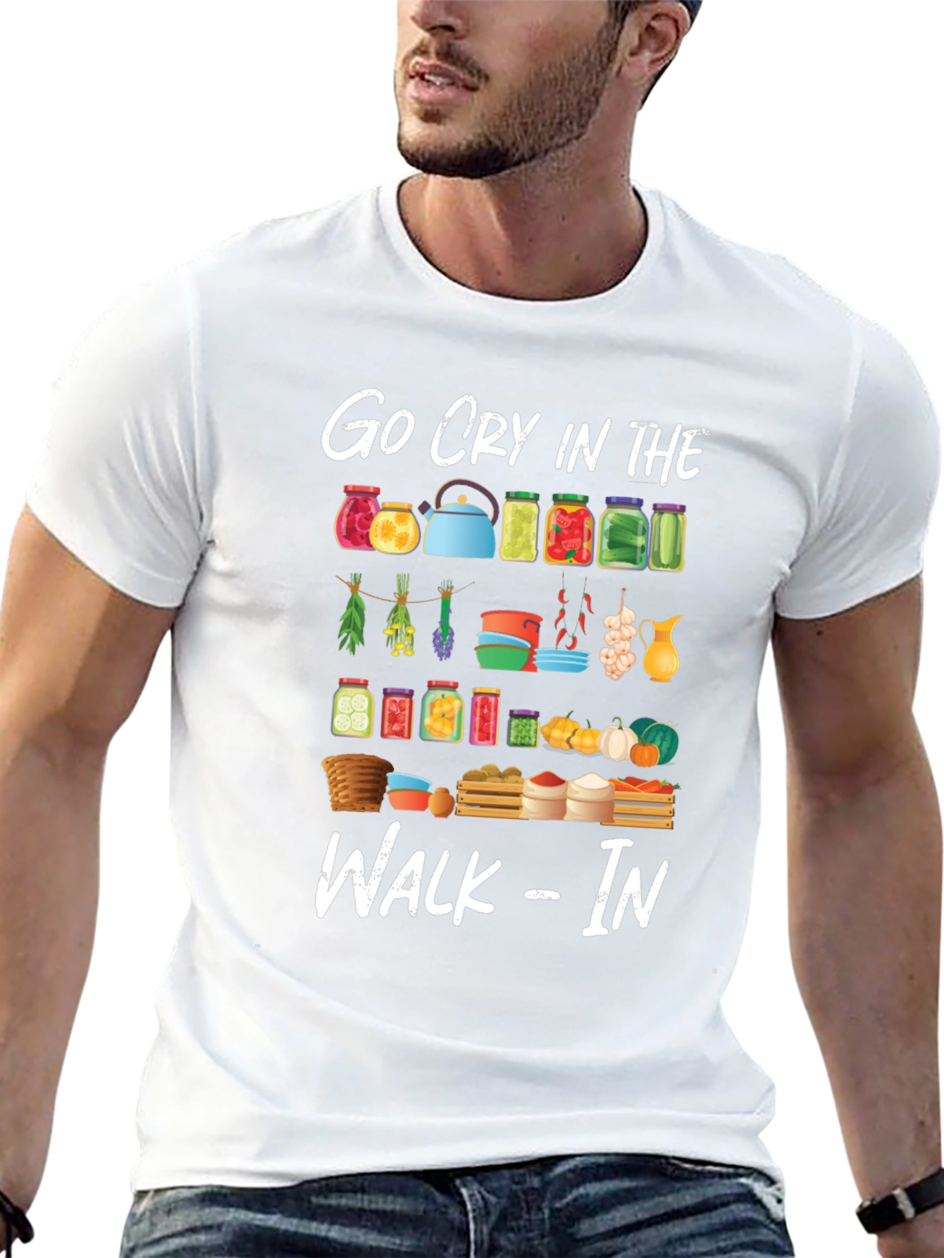 Go Cry In The Walk-In T-Shirt Funny Chef Gift