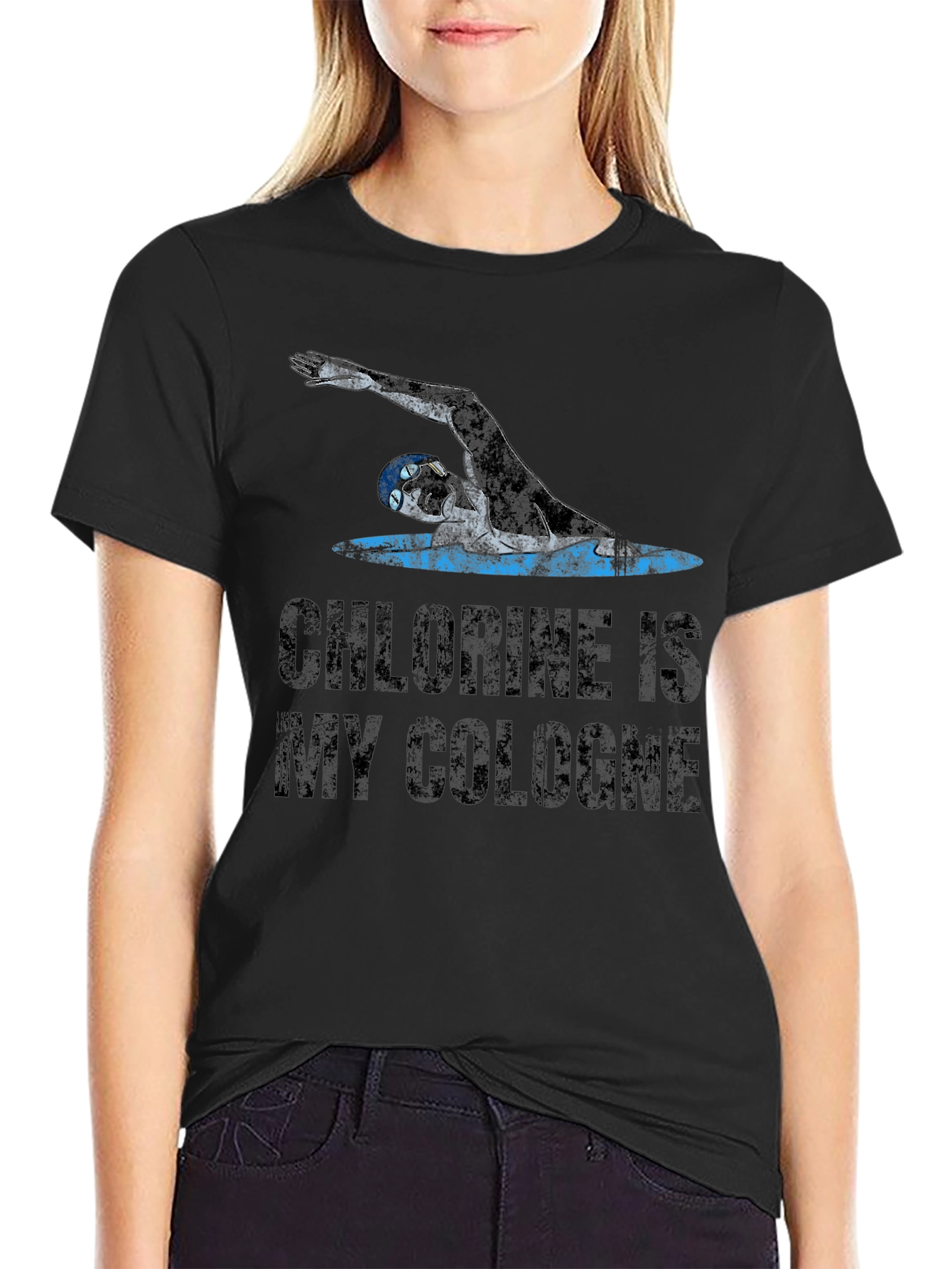 Chlorine is My Cologne Swimmer T-Shirt