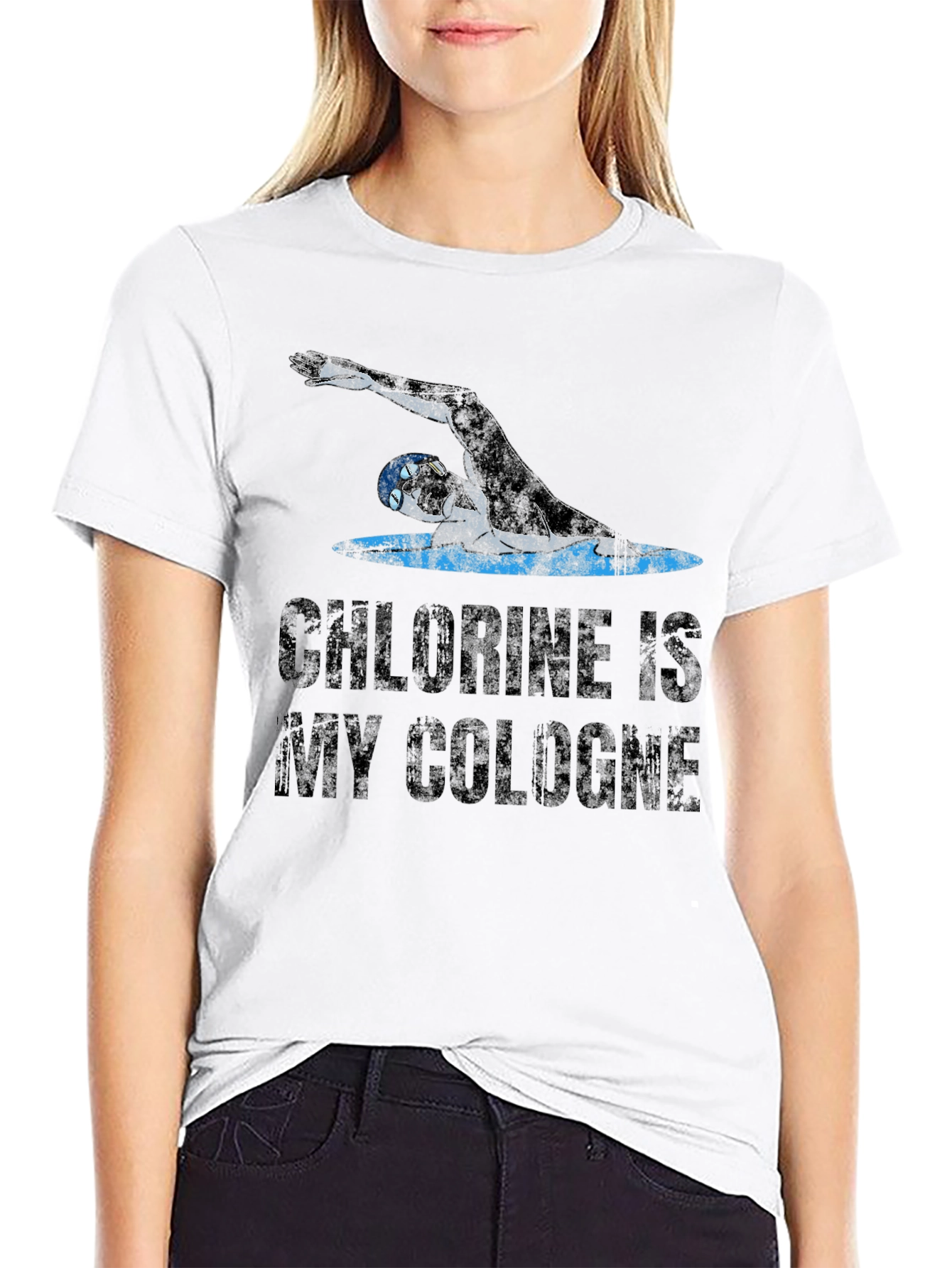 Chlorine is My Cologne Swimmer T-Shirt