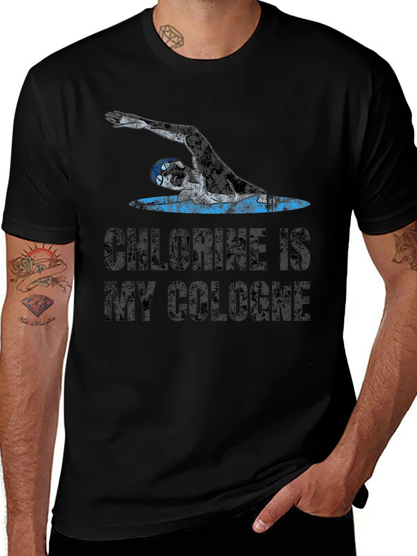 Chlorine is My Cologne Swimmer T-Shirt