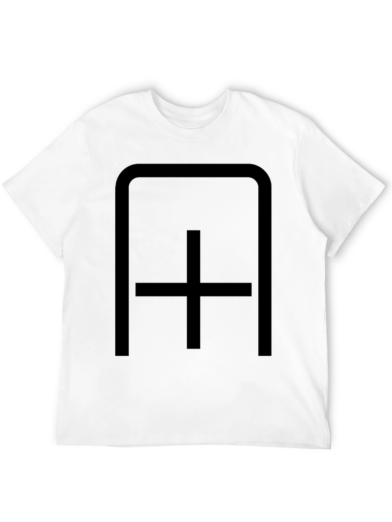 Modern Minimalist Graphic Tee - Black
