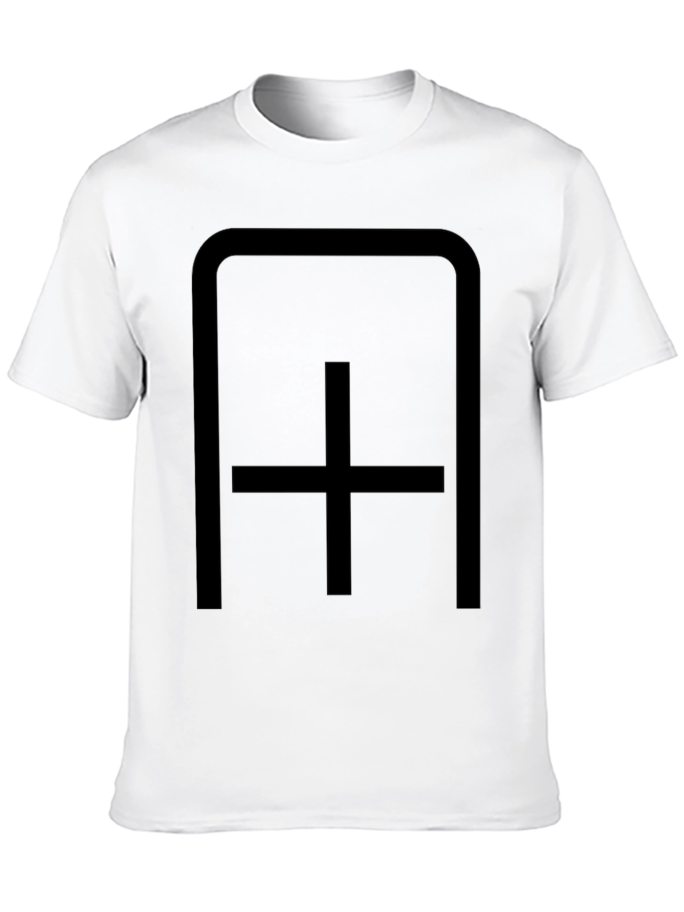 Modern Minimalist Graphic Tee - Black