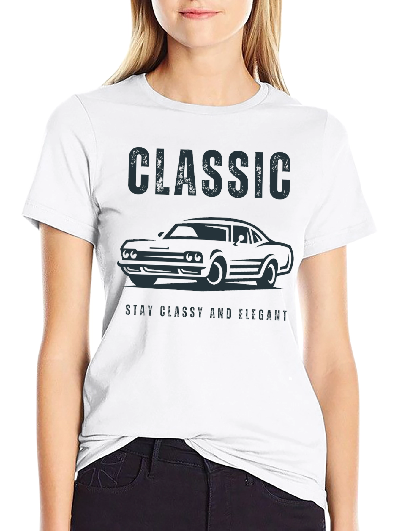 Classic Car T-Shirt - Stay Classy & Elegant Design